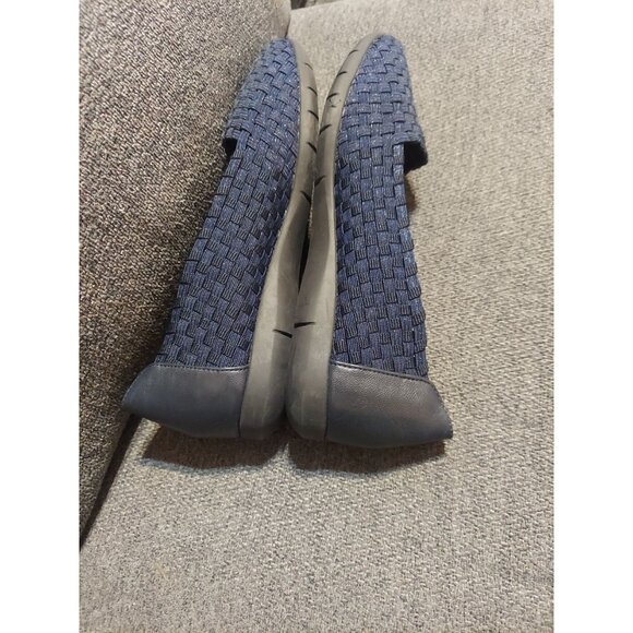 Comfortview Women's Bethany flats slip-On 10WW Navy Blue Casual Shoes Dress - Picture 5 of 10